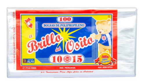 Bolsa BRILLOSO 10X15 POLIPROPILENO